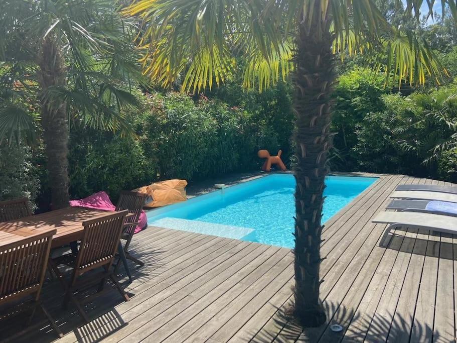 Villa Arcachon 12 Pers Avec Piscine Chauffee 1 Mai Au 30 Sept ภายนอก รูปภาพ